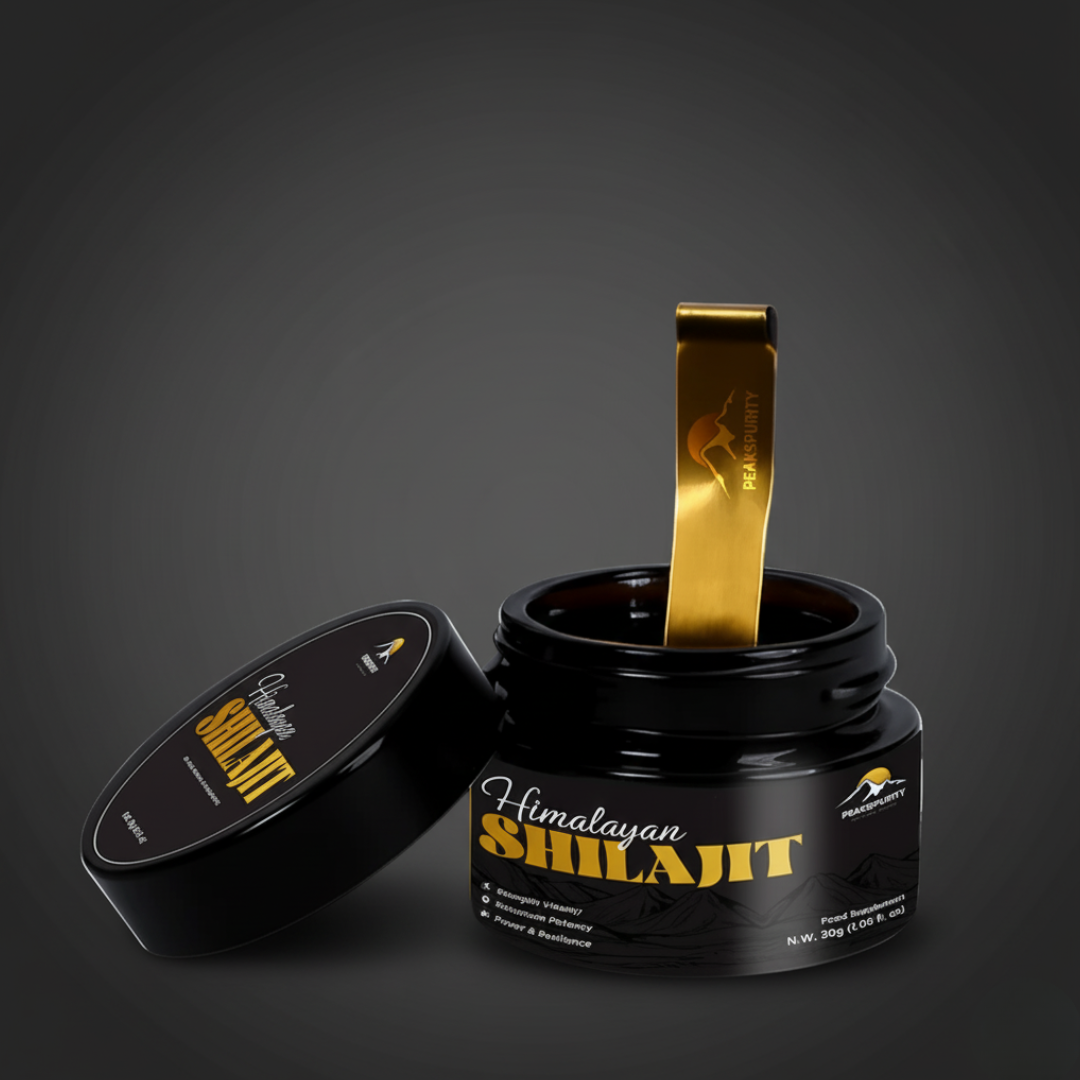 peakspurity shilajit starter bundle - resin jar included